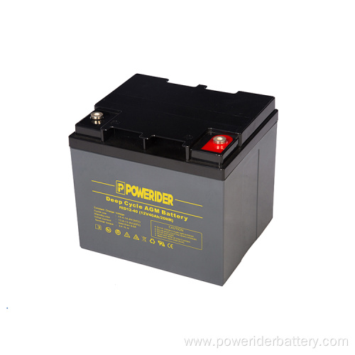 12v 40ah deep cycle lead acid agm battery